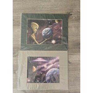 2 - Dan Garmus Alien Landscape Prints Celestial Moon Spaceship Sci Fi